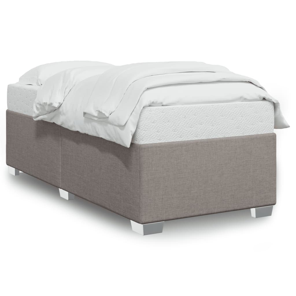 Bettgestell ohne Matratze Taupe 90x190 cm Stoff