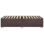 Bettgestell ohne Matratze Dunkelbraun 90x200 cm Stoff