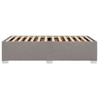 Bettgestell ohne Matratze Taupe 90x200 cm Stoff