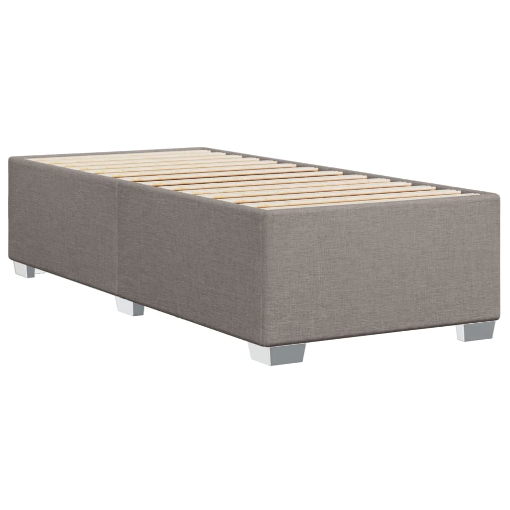 Bettgestell ohne Matratze Taupe 100x200 cm Stoff