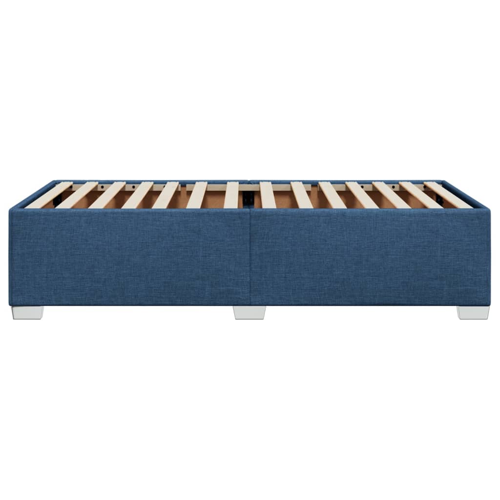 Bettgestell ohne Matratze Blau 100x200 cm Stoff