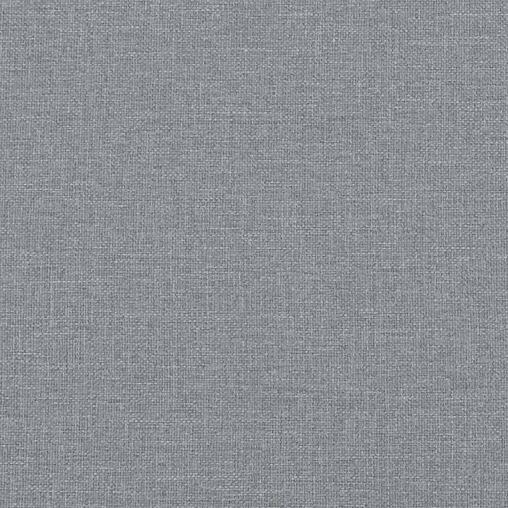 Bettgestell ohne Matratze Hellgrau 120x190 cm Stoff