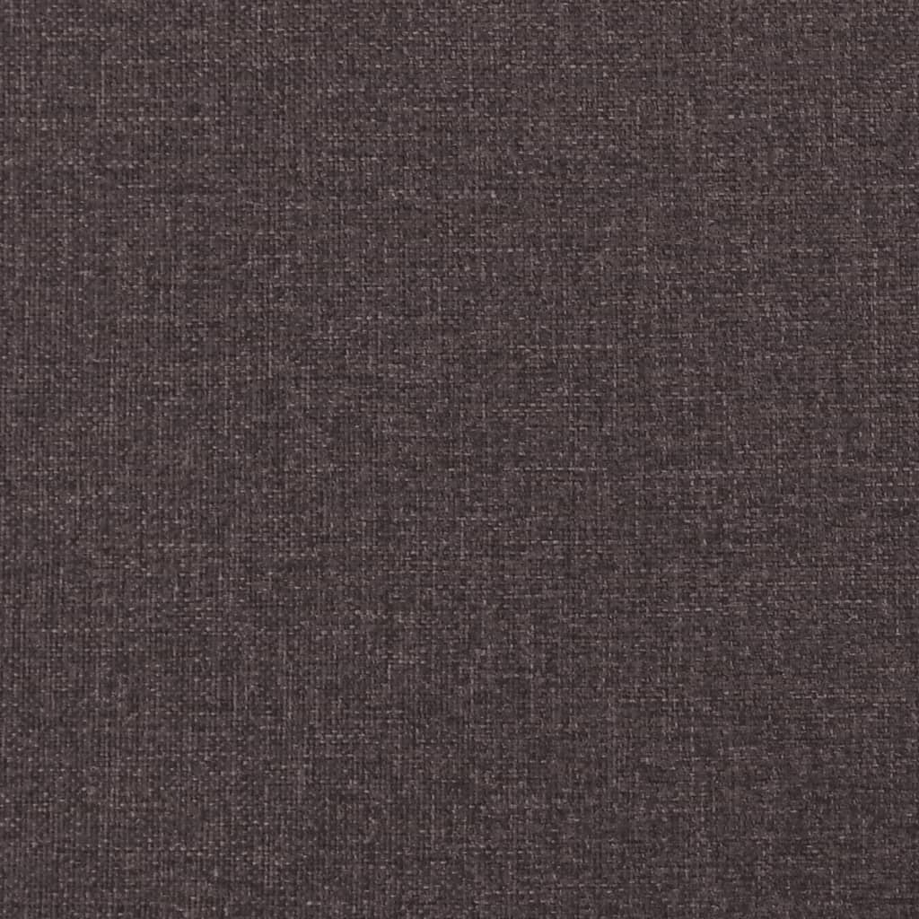 Bettgestell ohne Matratze Dunkelbraun 120x200 cm Stoff