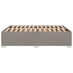 Bettgestell ohne Matratze Taupe 140x190 cm Stoff