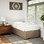 Bettgestell Cappuccino-Braun 90x190 cm Kunstleder