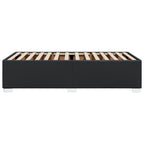 Bettgestell Schwarz 90x200 cm Kunstleder