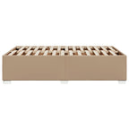 Bettgestell ohne Matratze Cappuccino-Braun 120x190cm Kunstleder