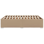 Bettgestell Cappuccino-Braun 140x200 cm Kunstleder
