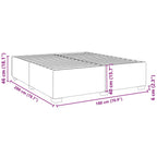 Bettgestell Cappuccino-Braun 180x200 cm Kunstleder