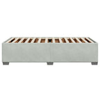 Bettgestell ohne Matratze Hellgrau 80x200 cm Samt