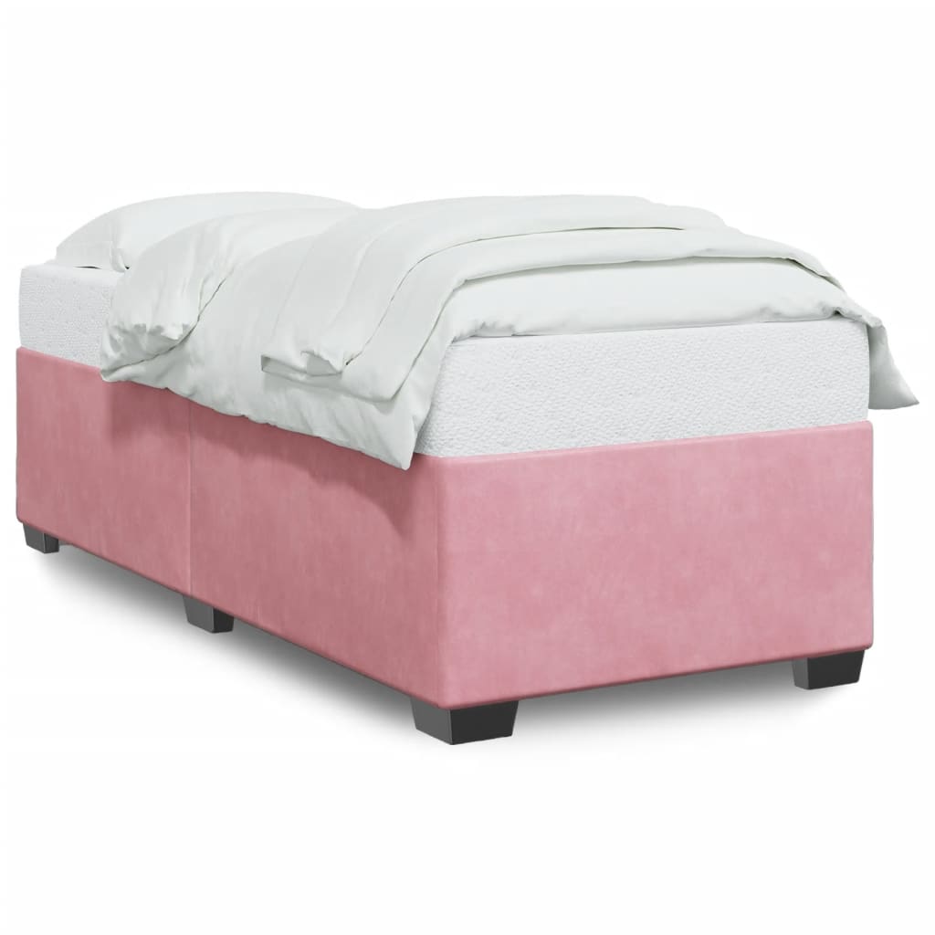 Bettgestell Rosa 90x190 cm Samt