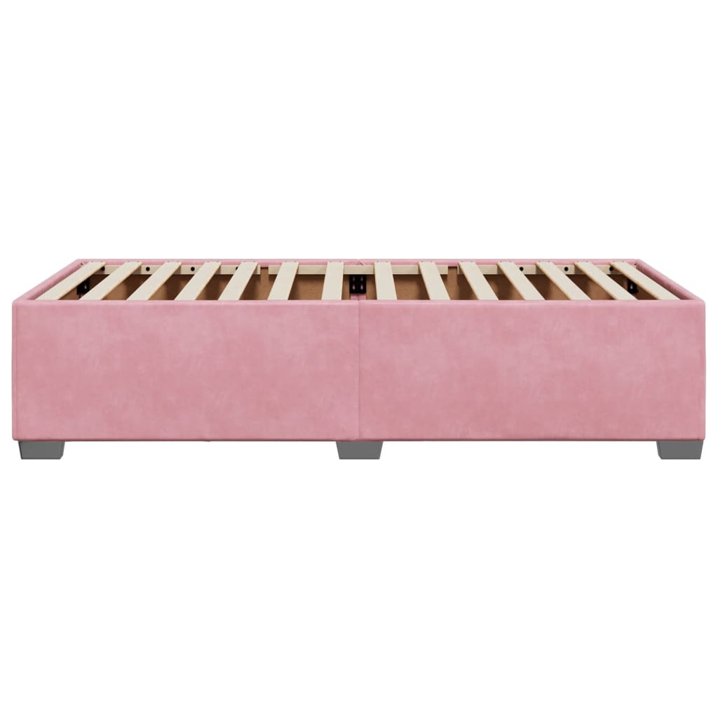 Bettgestell Rosa 90x190 cm Samt