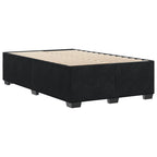 Bettgestell ohne Matratze Schwarz 120x190 cm Samt