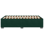 Bettgestell ohne Matratze Dunkelgrün 120x190 cm Samt