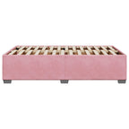 Bettgestell ohne Matratze Rosa 120x190 cm Samt