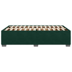 Bettgestell ohne Matratze Dunkelgrün 120x200 cm Samt