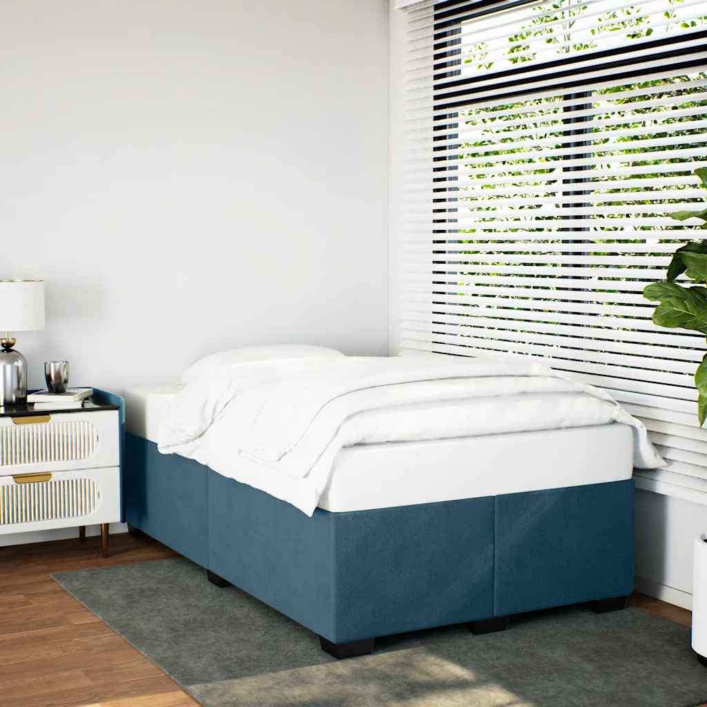 Bettgestell Blau 120x200 cm Samt