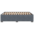 Bettgestell ohne Matratze Dunkelgrau 160x200 cm Samt