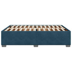 Bettgestell Blau 160x200 cm Samt