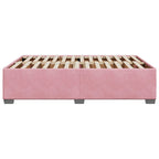 Bettgestell Rosa 160x200 cm Samt