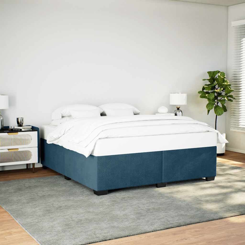 Bettgestell Blau 180x200 cm Samt