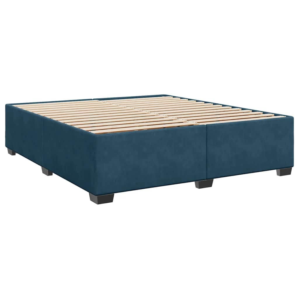 Bettgestell Blau 200x200 cm Samt