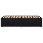 Bettgestell ohne Matratze Schwarz 90x190 cm Stoff