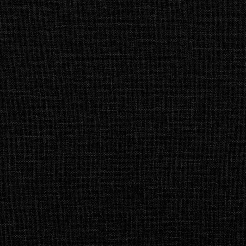 Bettgestell ohne Matratze Schwarz 90x190 cm Stoff