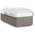 Bettgestell ohne Matratze Taupe 90x200 cm Stoff