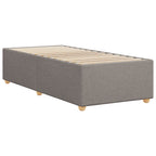 Bettgestell ohne Matratze Taupe 90x200 cm Stoff