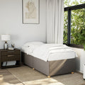 Bettgestell ohne Matratze Taupe 90x200 cm Stoff