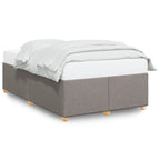 Bettgestell ohne Matratze Taupe 120x190 cm Stoff