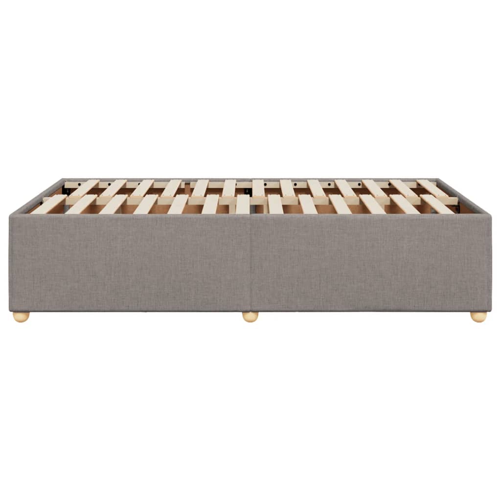 Bettgestell ohne Matratze Taupe 120x190 cm Stoff