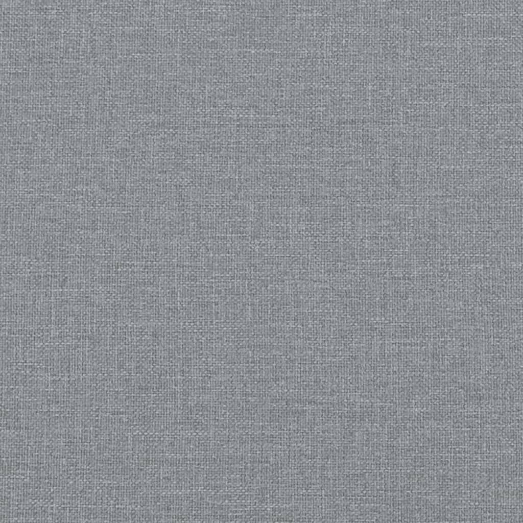 Bettgestell ohne Matratze Hellgrau 120x200 cm Stoff