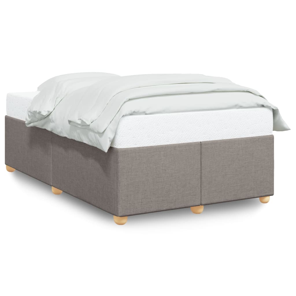Bettgestell ohne Matratze Taupe 120x200 cm Stoff