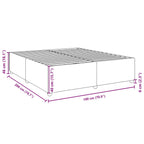 Bettgestell ohne Matratze Hellgrau 180x200 cm Stoff