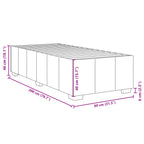 Bettgestell ohne Matratze Taupe 80x200 cm Stoff
