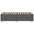 Bettgestell ohne Matratze Dunkelgrau 90x190 cm Stoff