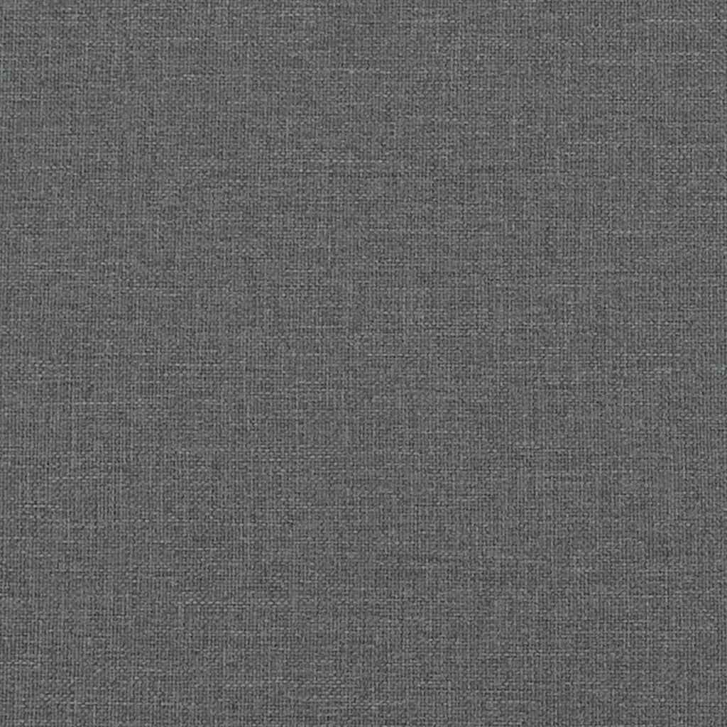 Bettgestell ohne Matratze Dunkelgrau 100x200 cm Stoff