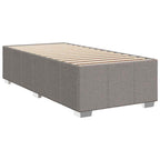 Bettgestell ohne Matratze Taupe 100x200 cm Stoff