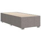 Bettgestell ohne Matratze Taupe 100x200 cm Stoff