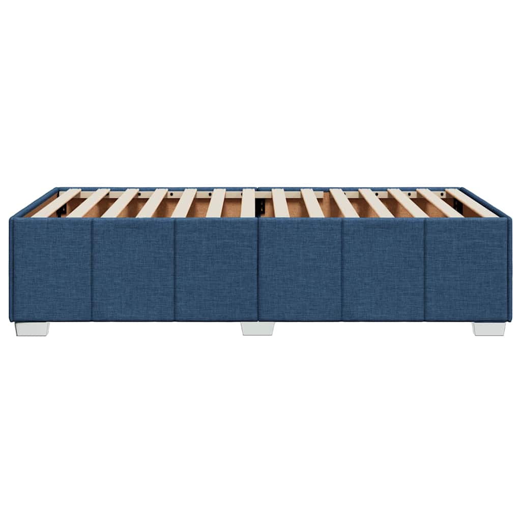 Bettgestell ohne Matratze Blau 100x200 cm Stoff