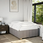 Bettgestell ohne Matratze Taupe 120x190 cm Stoff