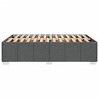 Bettgestell ohne Matratze Dunkelgrau 120x200 cm Stoff