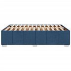 Bettgestell ohne Matratze Blau 140x190 cm Stoff