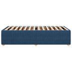 Bettgestell ohne Matratze Blau 80x200 cm Stoff