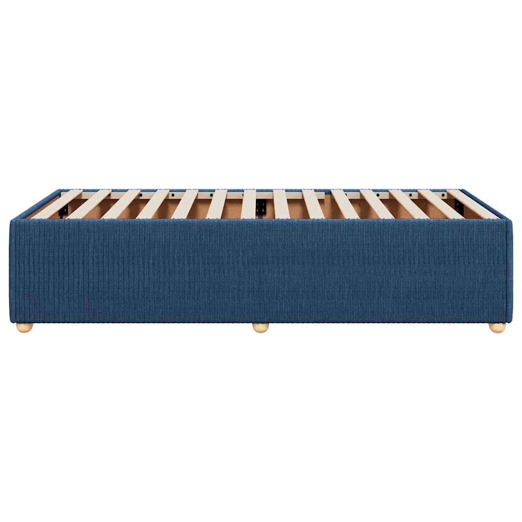 Bettgestell ohne Matratze Blau 80x200 cm Stoff