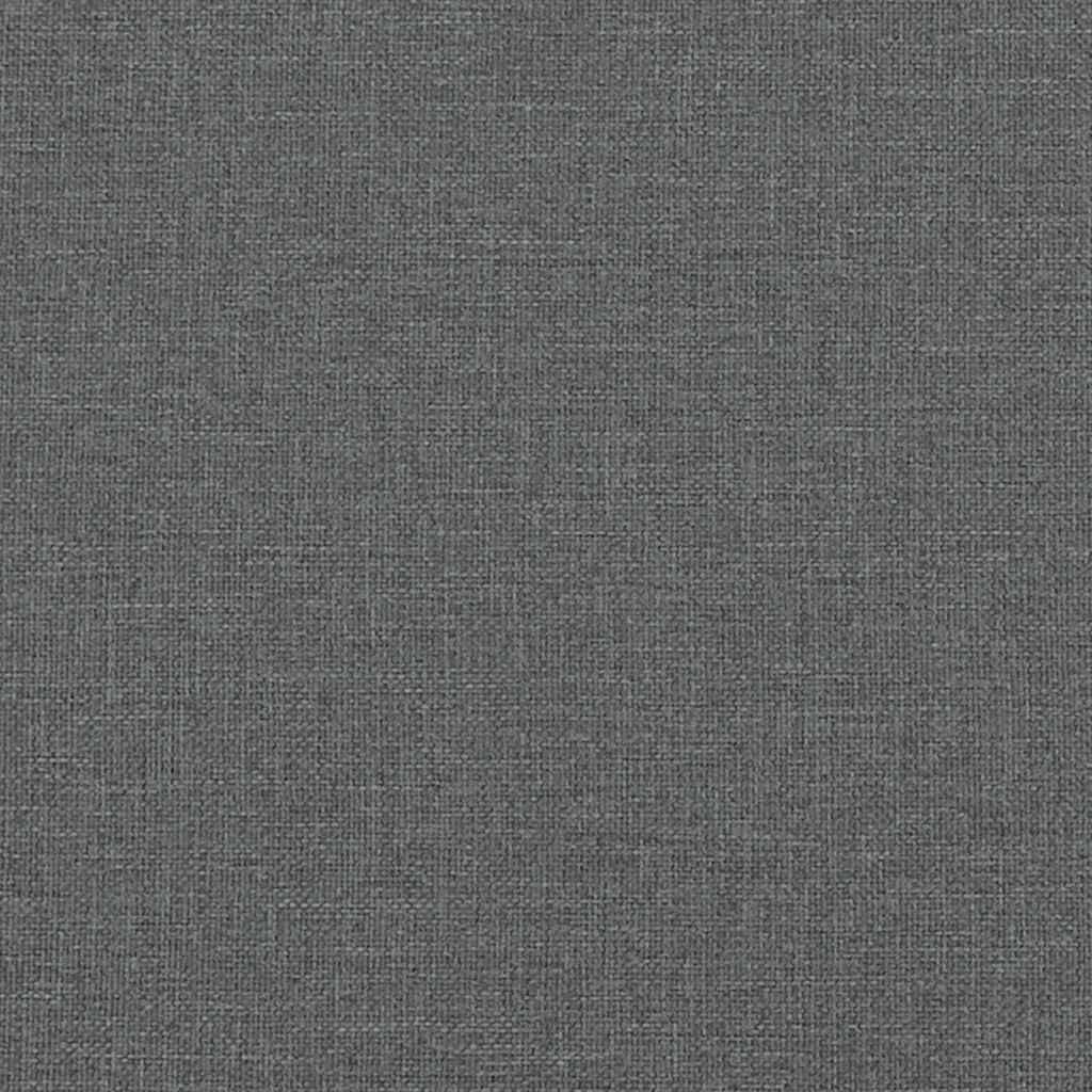 Bettgestell ohne Matratze Dunkelgrau 90x190 cm Stoff