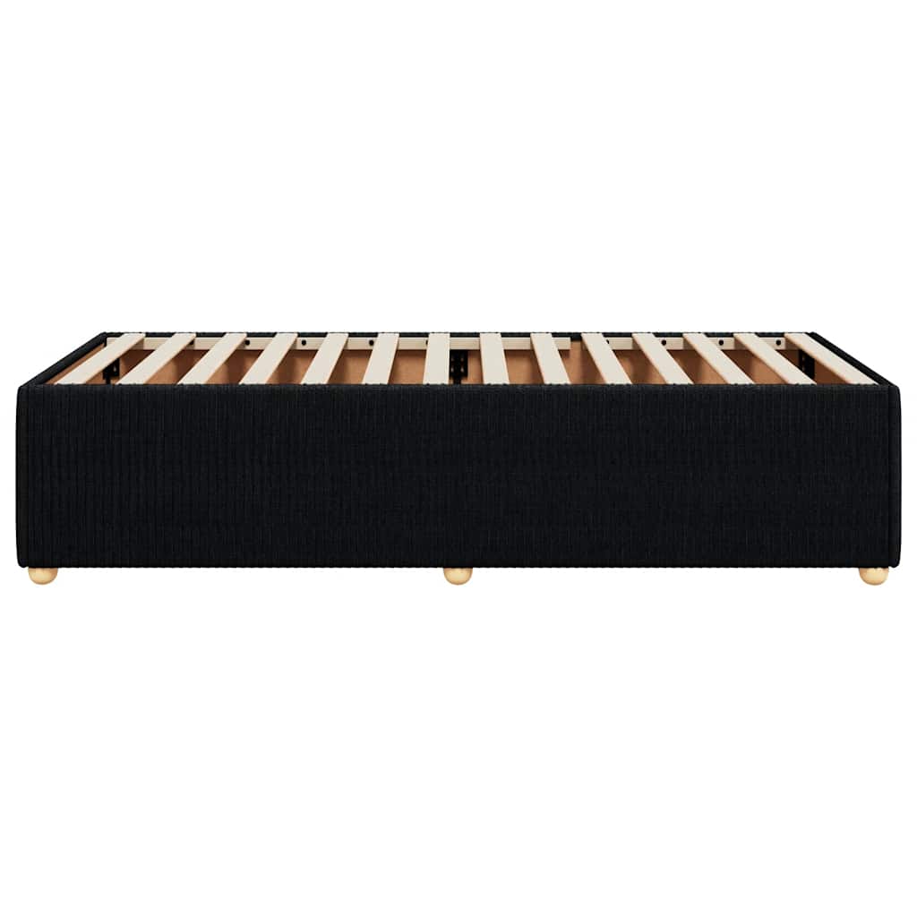 Bettgestell ohne Matratze Schwarz 90x190 cm Stoff
