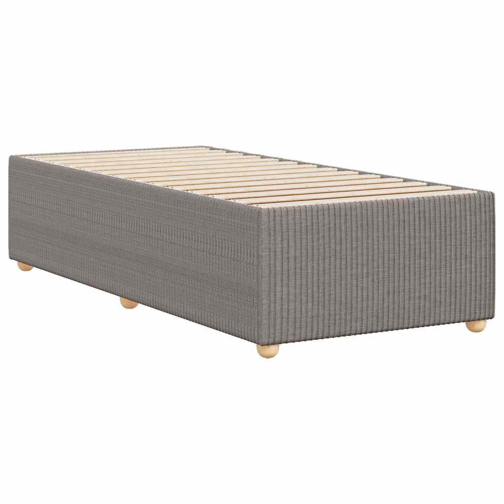 Bettgestell ohne Matratze Taupe 90x190 cm Stoff